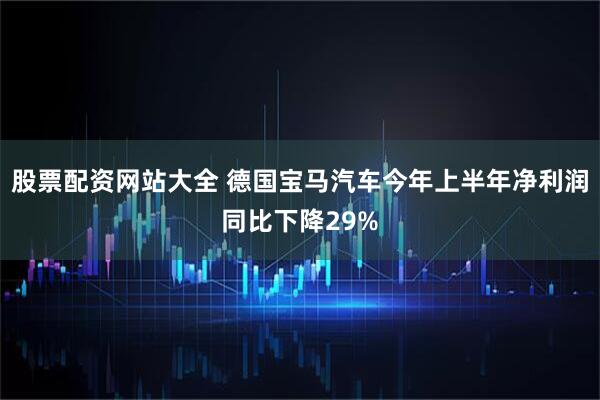 股票配资网站大全 德国宝马汽车今年上半年净利润同比下降29%